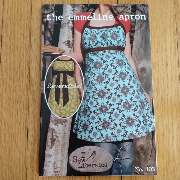 Reversible Apron Sewing Pattern UNCUT Baking Cooking Kitchen - Picture 1 of 9